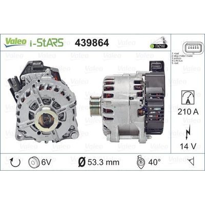 Alternatör  Fiat Scudo (506) P.Van (2022->)  VALEO 439864