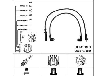 Buji Kablosu  NGK 2564  13066964 1306 696-4 2708006 2708 00-6 2708980 2708 98-0 2721934 2721 93-4
