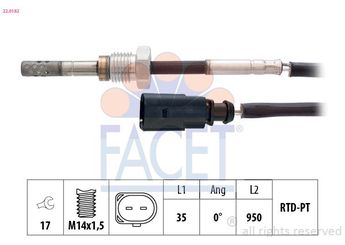 Egzoz Sıcaklık Sensörü  KRAFTVOLL 05120043  3L906088CQ 3K906088 03K 906 088 03L 906 088 CQ