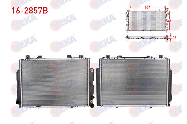 Su Radyatörü  Chevrolet Epica (2006->)  VEKA 16-2857B