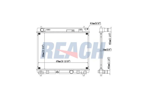 Su Radyatörü  Toyota Yaris (KSP1/NLP1/NSP1)(2011->)  ORİS BHN199026