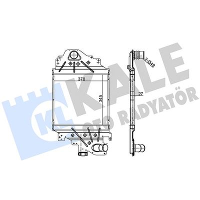 Turbo Radyatörü  Renault Clio Symbol I (Makyajlı)(03.2002->)  KALE 348100