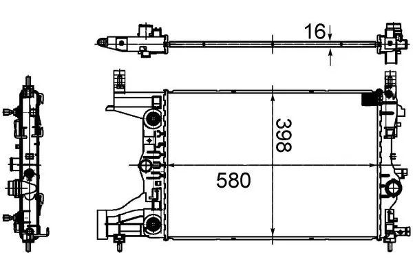 Su Radyatörü  Opel Astra J GTC Makyajlı (2011->)  MAHLE CR 2122 000S