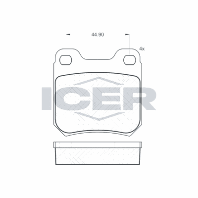 Fren Disk Balata Arka Opel Vectra B 4/5 Kapı (1995->)  AYD 60518A