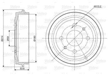 Kampana Arka Sağ veya Sol VALEO 237027  4243120250 94852720 46819776 51863510 7750119 1680869 9S511113DA 9S51-1113-DA
