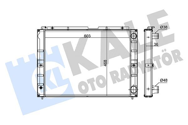 Su Radyatörü  Opel Astra G 4/5 Kapı (1998->)  KALE 180700