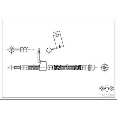 Fren Hortumu Ön Sağ veya Sol OSSCA 00615