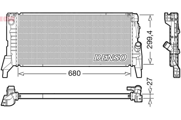 Su Radyatörü  DENSO DRM05119