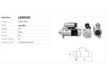Marş Dinamosu  LUCAS ELEKTRIK LES0335  1958486 195-8486 1992334 31A6600101 31A66-00101 31A6600102 31A66-00102 3446620101 34466-20101 M002T56271 M002T56272 M003T61171 M008T70471 M008T70471A M1T68281 M2T56271 M2T56272 M3T61171 M8T70471 M8T70471A MM409411 MM409413