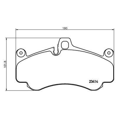 Fren Disk Balata Ön Porsche Cayman (Typ 987C)(08.2005->)  MAGNETI MARELLI 363700465032