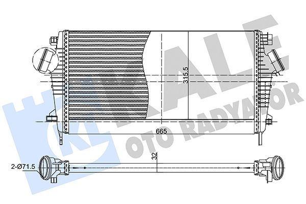Turbo Radyatörü  KALE 375610