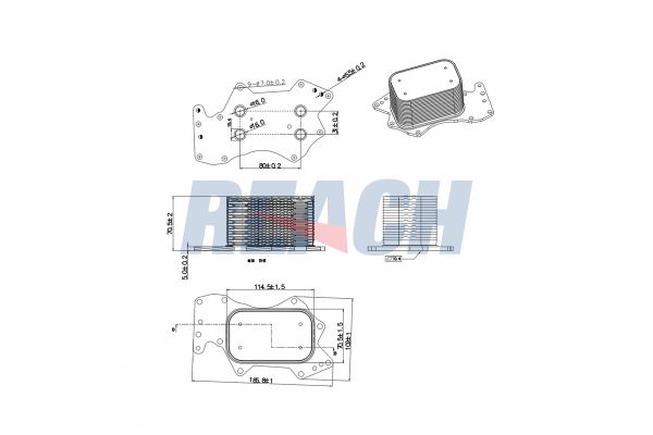 Motor Yağ Soğutucu  Audi A6 Sedan (4FC)(10.2008->)  ASPART 6OCO1159