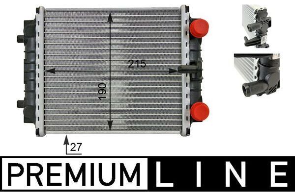 Su Radyatörü  Audi S1 Sportback (8XF)(2014->)  MAHLE CR 80 000P