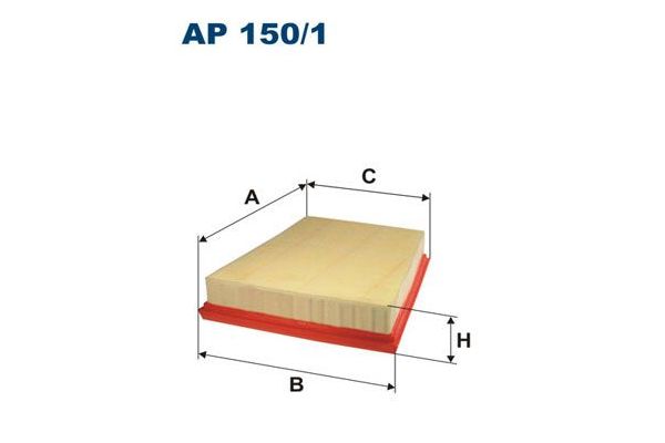 Hava Filtresi  Ford Fusion (CBK)(2002->)  FILTRON AP 150/1