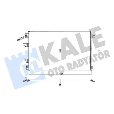 Klima Radyatörü  Nissan Qashqai (J10)(01.2007->)  KALE 358755