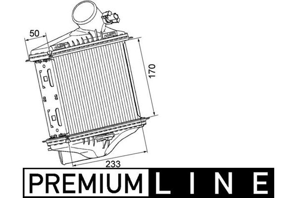 Turbo Radyatörü  Smart Fortwo Coupe (01.2007->)  MAHLE CI 174 000P