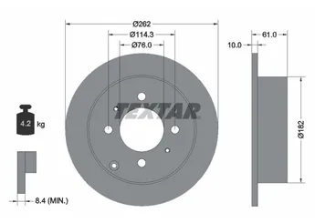 Fren Disk Ayna Arka Sağ ve Sol AYD 50928  5841138300 5841138310 584113C000