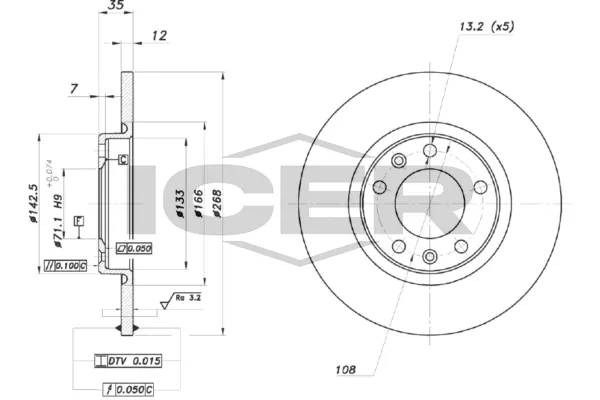 Fren Disk Ayna Arka Sağ ve Sol PSA ORJINAL 1609582880