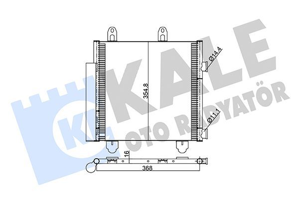 Klima Radyatörü  Toyota Aygo (B4)(06.2014->)  KALE 345330