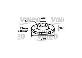 Fren Disk Ayna Ön Sağ ve Sol VALEO 186315  701615301D 701615301A