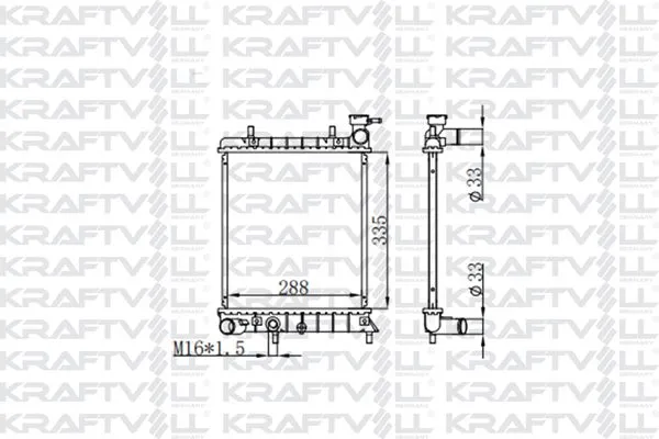 Su Radyatörü  KRAFTVOLL 08040037