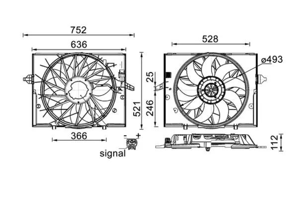 Radyatör Fan ve Motoru  MAHLE CFF 336 000S