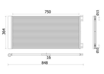 Klima Radyatörü  MAHLE AC 925 000P  4422251 93868376 921008178R