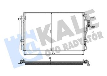 Klima Radyatörü  KALE 345465  976062P500 97606-2P500