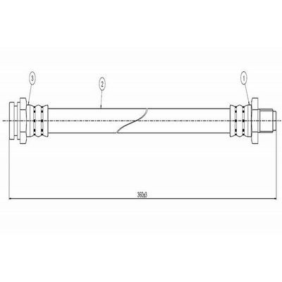 Fren Hortumu Arka Sağ veya Sol CAVO C800 270A