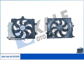 Radyatör Fan ve Motoru  KALE 357070  253801R050 253801R600 253801V050 253801W150 253801W151 253801W152 253804L050 253804LO50