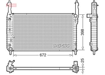 Su Radyatörü  DENSO DRM20123  96629055 20777045 20777046 4803040 4817486 92220342