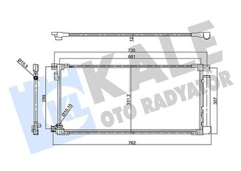 Klima Radyatörü  KALE 358775  8845002510