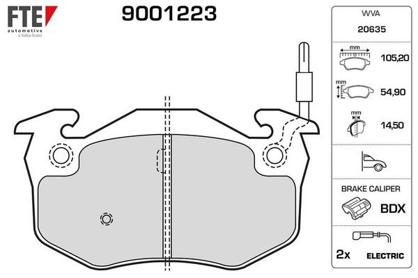 Fren Disk Balata Ön FTE 9001223