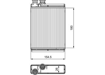 Kalorifer Radyatörü  VALEO 811517  6448V3 6448-V3