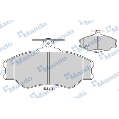 Fren Disk Balata Ön MANDO MBF015015