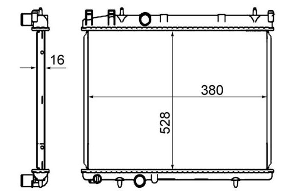 Su Radyatörü  Land Rover Discovery (08.2004->)  MAHLE CR 850 000S