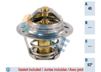 Termostat 92 °C  GVA 5190222  1338052 4892107AB 4792160 3038094 03038094 90200836