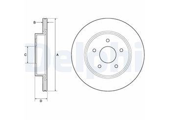 Fren Disk Ayna Arka Sağ ve Sol DELPHI BG4779C  432064CE0A 432064423R 43206-4CE0A 432066RA0A D32064CE0A D32064CE0ARV D32064CE0AVA 432066RS1A