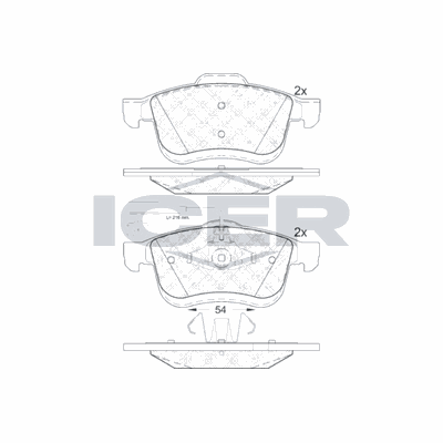 Fren Disk Balata Ön Lancia Delta (181)(2008->)  FIAT ORJINAL 77365796