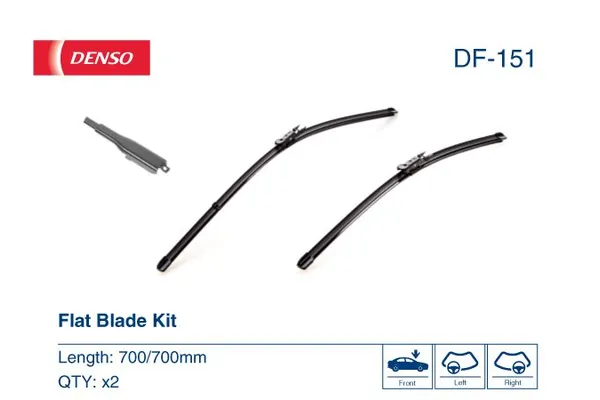 Silecek Süpürgesi Ön  700/700 mm - 28/28 inç Ford Kuga (CBV)(2008->)  DENSO DF-151