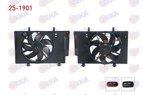 Radyatör Fan ve Motoru  VEKA 25-1901