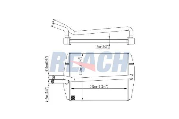 Kalorifer Radyatörü  Ford Fiesta Courier (DX)(2000->)  FORD ORJINAL XS6H18B539AA