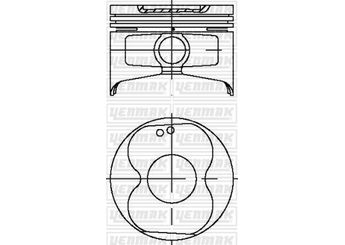 Piston (81.50MM-0.50)  GOETZE 87-72070-050  87-72070-050