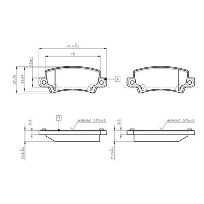 Fren Disk Balata Arka BOSCH 0 986 TB2 416