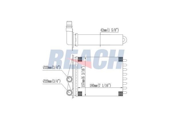 Kalorifer Radyatörü  Renault Trafic P.Van (06.2014->)  RENAULT ORJINAL 7701065763