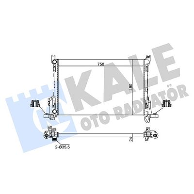Su Radyatörü  Renault Trafic P.Van (06.2014->)  KALE 363085