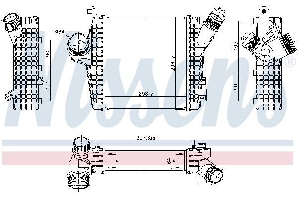 Turbo Radyatörü  Volkswagen Touareg (CR7)(2018->2023)  NISSENS 961305