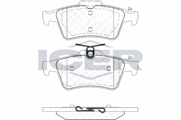 Fren Disk Balata Arka Saab 9-3 Cabriolet (2008->)  ICER 181651