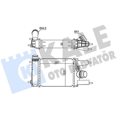 Turbo Radyatörü  Nissan Pulsar (C13M)(2014->)  VEKA 42-3111