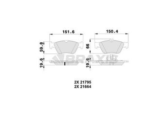 Fren Disk Balata Ön BRAXIS AA0078  A0054204720 24204420 0024204420 24209620 0024209620 44200220 0044200220 54204720 0054204720 A0024204420 A0024209620 A0044200220